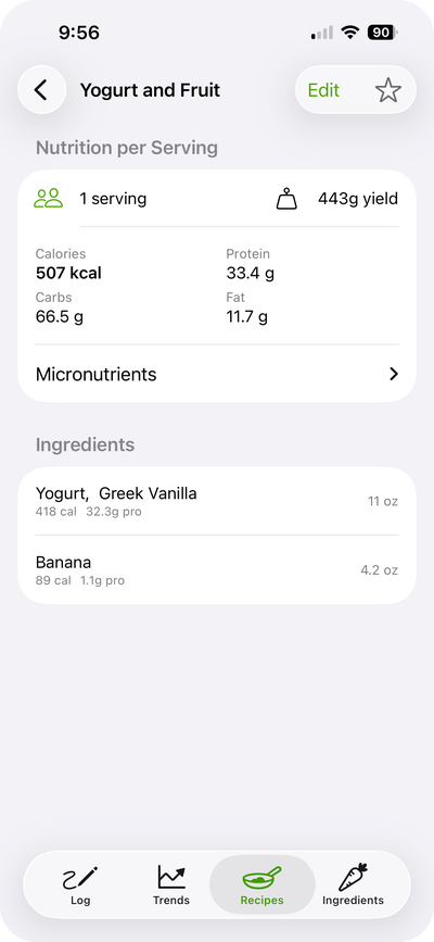 Recipe detail